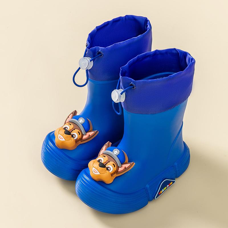

Детские резиновые сапоги Paw Patrol для мальчиков и девочек, нескользящие, легкие, до середины икры, водонепроницаемые, со шнурком, детские, для малышей, всесезонные, для дождливой погоды 150 темно-синий