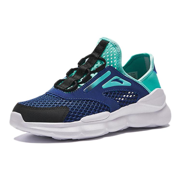 Anta Comfortable Casual Non-Slip Durable Low-Top Kids Running Shoes Kids sneakers Blue Black A312428821-5