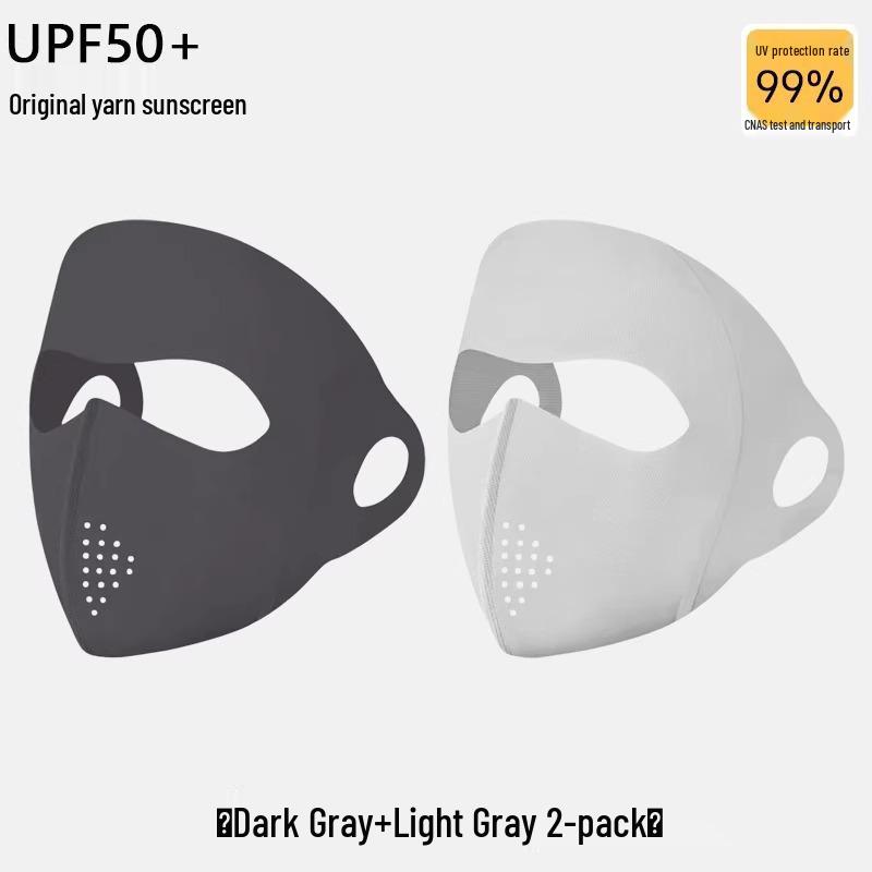 Facekini Women's UV Protection Ice Silk Mask - Lightweight, Breathable, Full Face & Eye Corner Shield