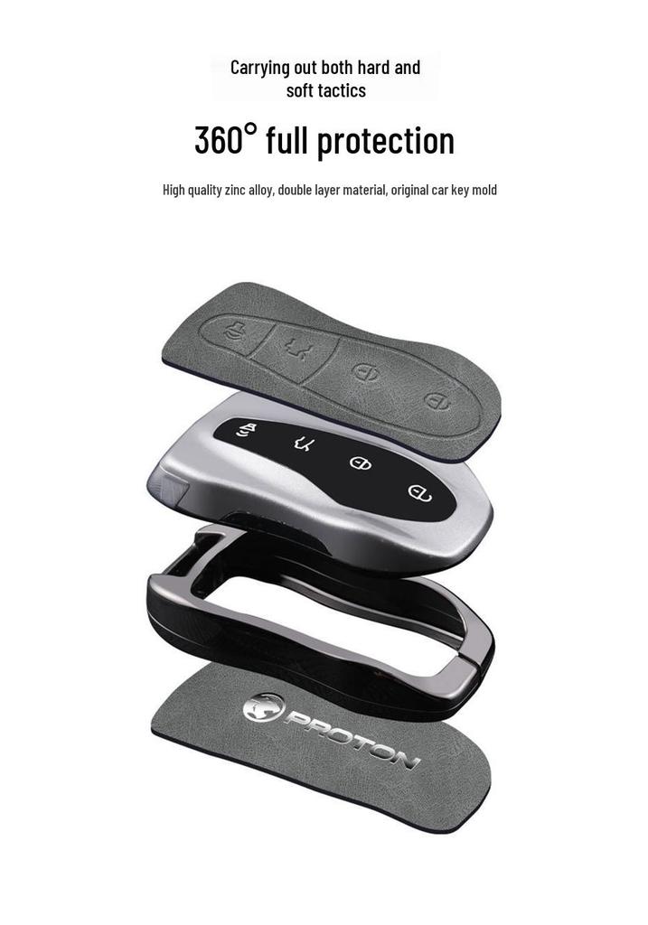 Proton X50/X70 2021 Zinc Alloy Car Shell Buckle Protector - L3/L5 Models.