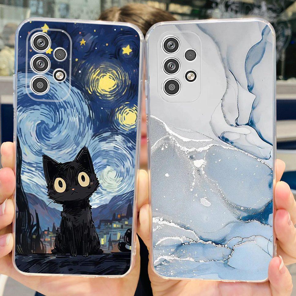 Für Samsung Galaxy A23 5G A23 4G Hülle Cartoon Astronaut Katze Weiche Silikon TPU Abdeckung Für Samsung A23 a23 6.6" Stoßstange Handyhülle