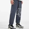 Li-Ning Sports Life Series Letter Print Drawstring Knit Joggers Men Bottoms Gray AKLT533-3
