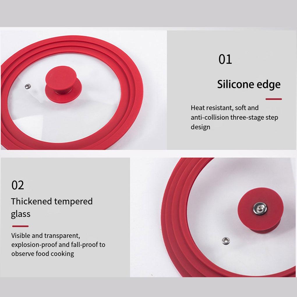 Food Grade Silicone Pot Cover Rust-resistant Good Sealing Kitchen Kitchen Pot Coverl Pot Lid