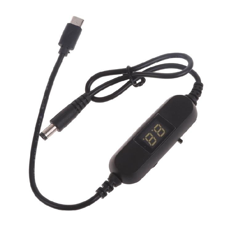 USB C to 2V 3V 4.5V 6V 9V 12V Power Cable for Radio Light Fan Toy Hygrometer