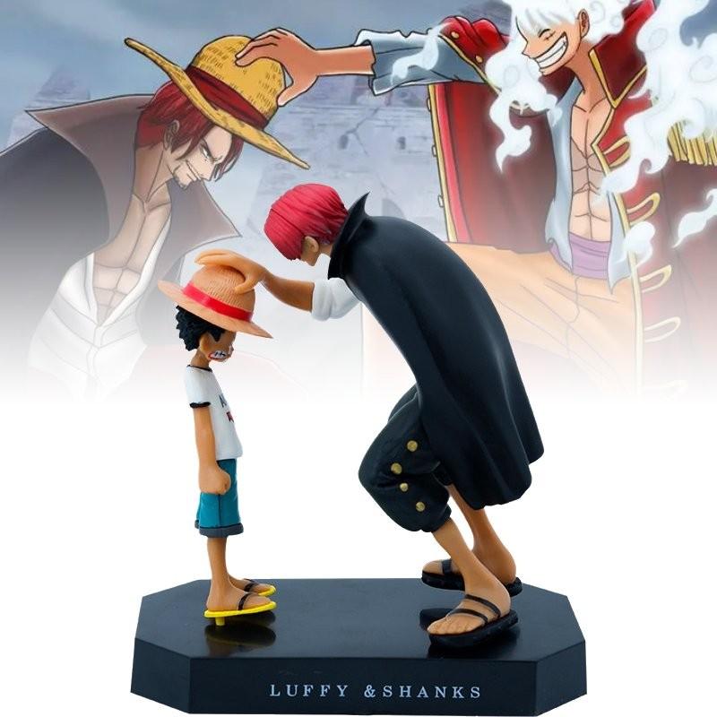 Vibrant Luffy And Shanks Pvc Model For Home Decor And Anime Collector Displays