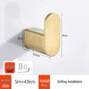 304 Stainless Steel Wall-Mounted Clothes Hook for Bathroom and Entrance - Single Hook for Coats, Hats, and Clothing