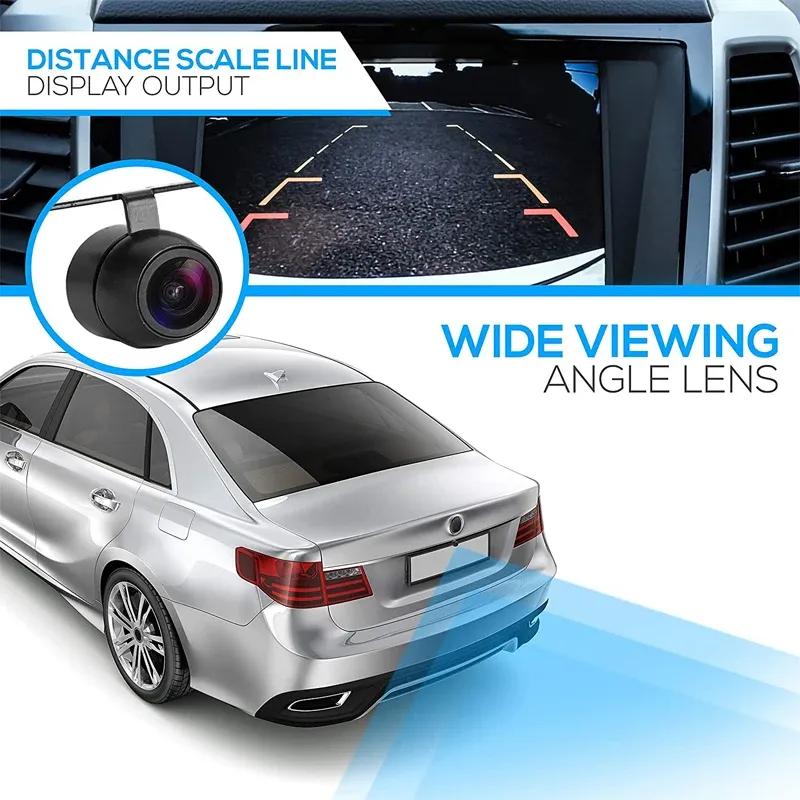 Car Rear View Camera with Video Cable Night Vision Reversing Auto Parking Camera IP68 Waterproof CCD LED Auto Backup Monitor HD