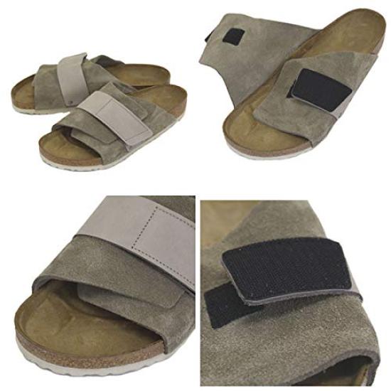 1015572 Kyoto Leather Regular 42 [BIRKENSTOCK] Nubuck/Suede Sandals, Width, TAUPE, - Approx. 27.0cm