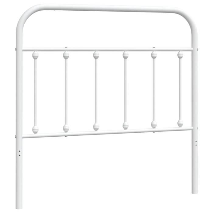 VidaXL White Metal Headboard 100 Cm 352656