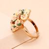 Korean High-End Pink Floral Princess Ring with Independent Packaging