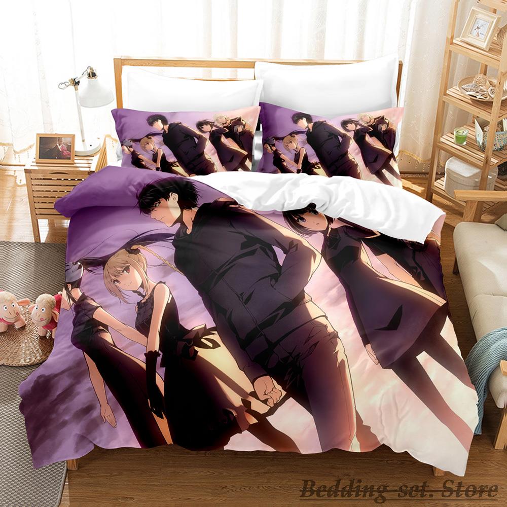 2023 Darwin's Game Bedding Set Single Twin Full Queen King Size Bed Set Adult Kid Bedroom Duvetcover Sets Anime Kawaii