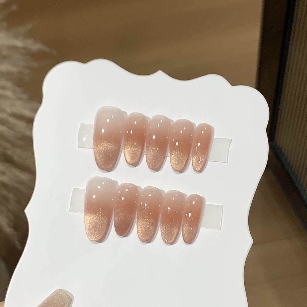 Daily Versatile Pure and Icy Blush and Golden Cat Eye Atmosphere Detachable Wearable Armor