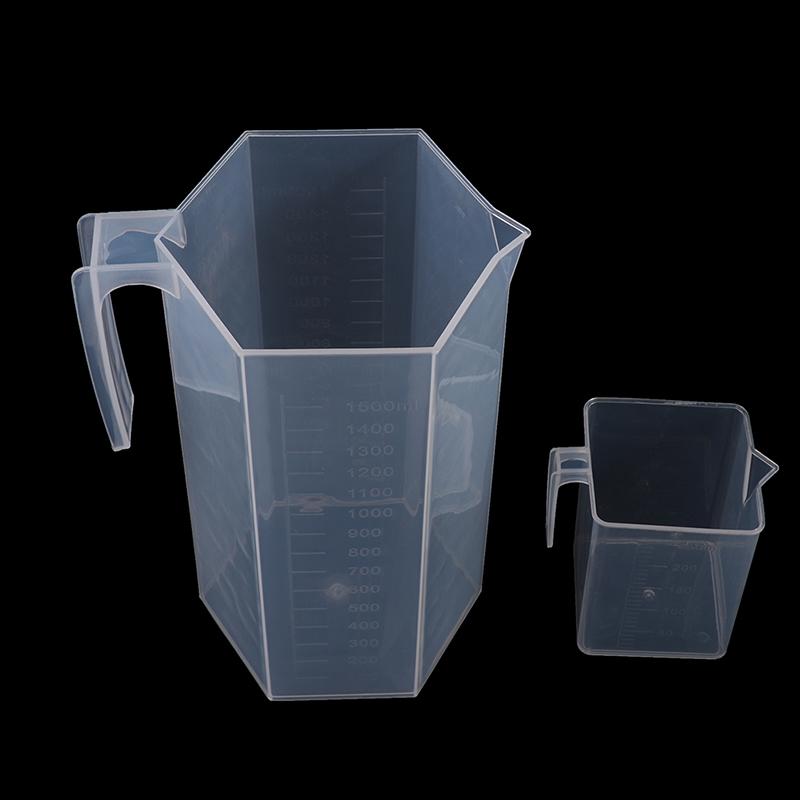 200/250/500/1000/1500/2000Ml Plastic Measuring Cup Jug Pour Spout Surface Kitche