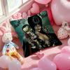 EElviraS Mistress Dark Pillow Case Antidustmite Pillowcase Invisible Zipper Silky Short Plush Sofa Cushion Cover