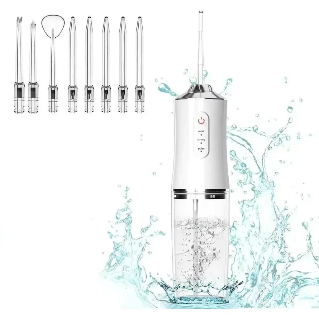 USB Charging Household Mouthwash, Powerful Portable Irrigator, Dental Sprayer with 3 Modes And 4 Nozzles,Used for Teeth Cleaning