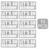Let's  Brandon Decal Vinyl Sticker Auto Car Truck Wall Laptop