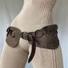 Popular Belt for Women Fashion Corset Belt Punk Rivet Studded Waistband for Sweater 2000s Girl Waist Bag Belt Decoration