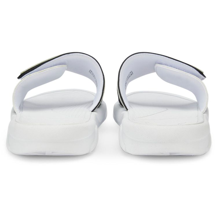 Puma Royalcat Soft And Durable Rubber Slide Sandals Unisex Footwear White Black 386712-02