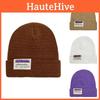 Hat Knitted Winter Men Women Solid Color Letter Breathable Outdoor Cap Travel