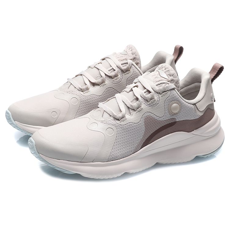 Li Ning Fabric PU Comfortable Versatile Shock Absorbing Non-Slip Wear-Resistant Breathable Lightweight Low-Top Running Shoes Unisex Sneakers AREQ023-2