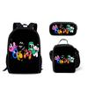 Classic Popular Funny Alphabet Lore 3D Printed 3pcs/Set pupil School Bags Laptop Daypack Backpack Lunch bag Pencil Case