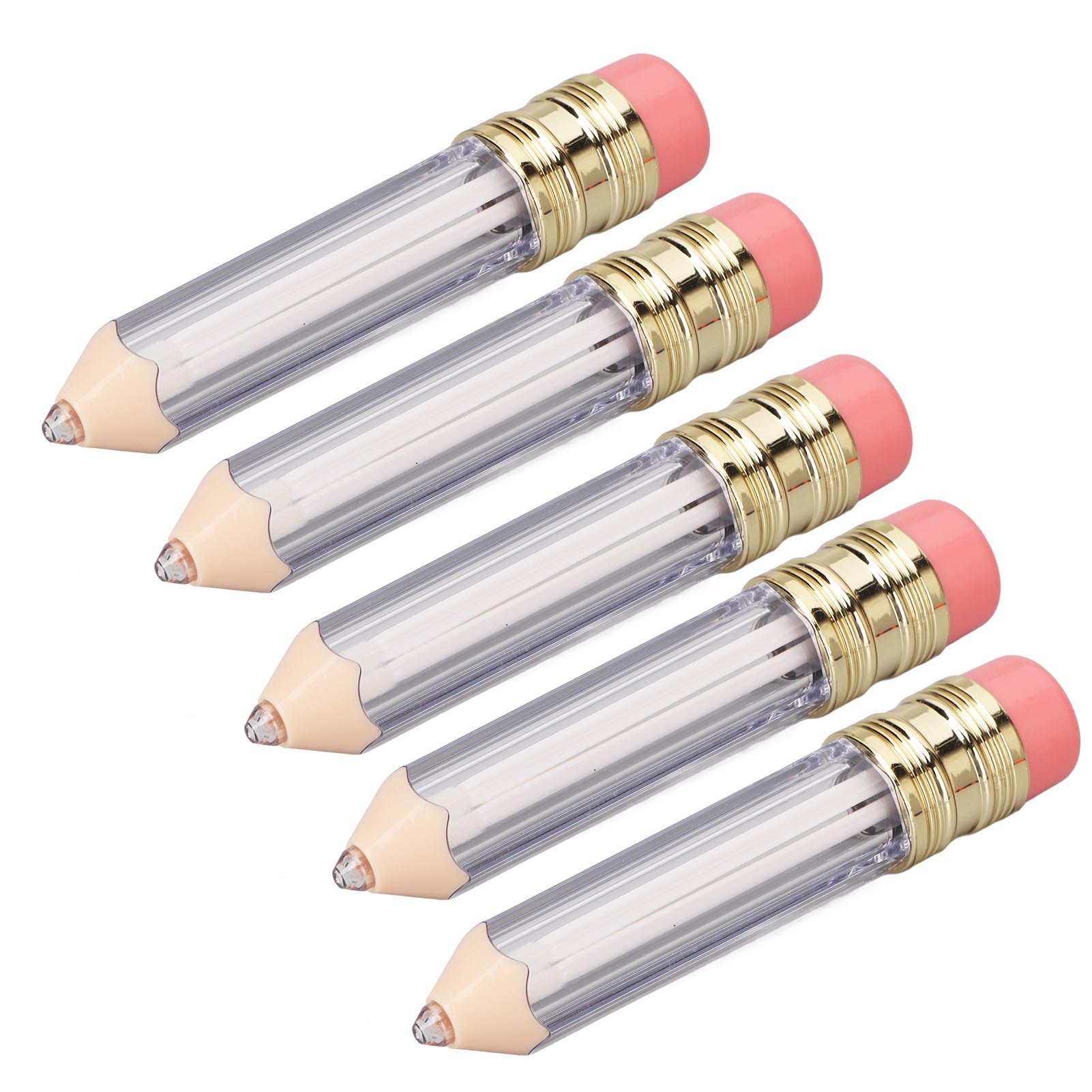 

5 шт. 5 мл пустых контейнеров для блеска для губ в форме карандаша, DIY многоразовые флаконы для масла для губ для женщин