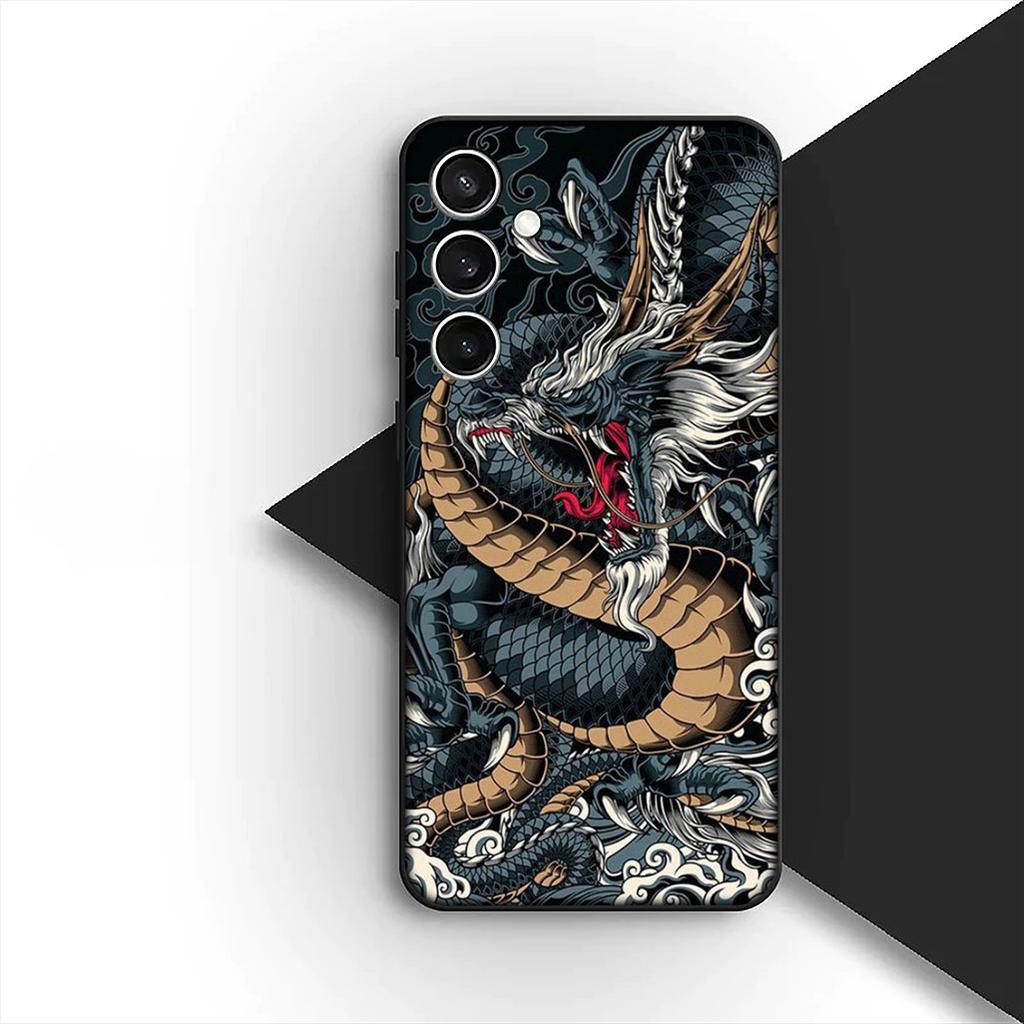 Japan Samurai Skeleton Ninja Dragon Phone Case for Apple iPhone 12 13 Pro Max Mini ProMax X XR Air XS 12Pro 13Pro Cover
