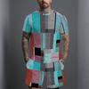 Men Black Grey Gradient Short Sleeve T Shirt And Matching Knee Shorts Two Piece Outfit