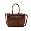 Retro small bag women's autumn and winter new simple fashion messenger bag casual portable commuter bucket bag
