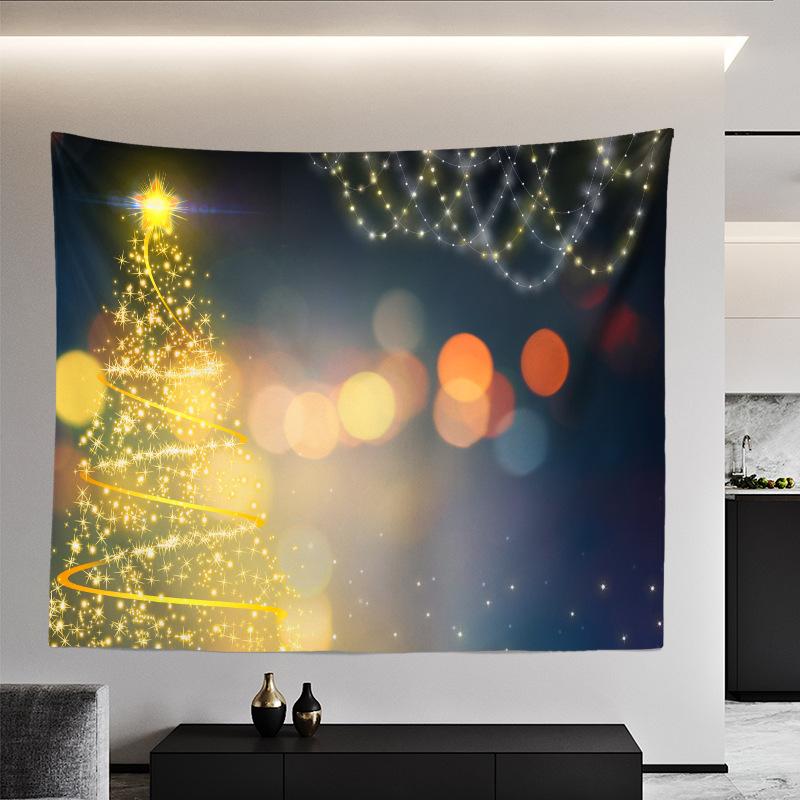 Weihnachtsteppich, europäische und amerikanische Weihnachts-Schlafzimmer-Raumaufteilung, Hintergrundtuch, Wandverkleidung