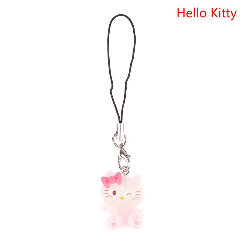Sanrio Phone Pendant Melody Cinnamoroll Keychain Lanyard Kuromi Bag Charm Hello Kitty Hanging Rope Decoration