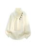 2025 Winter Men's High Neck Pullover Knitwear with Scarf