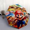 1pc Mario Adventure Automatic Folding Umbrella, Automatic Folding Umbrella with 8 Ribs, Convenient for Outdoor Use  084