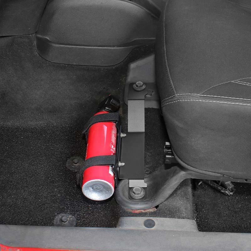 Car Metal Under Front Seat Fire Extinguisher Bracket Rack For Jeep Wrangler JK 2007-2017 Interior Accessories