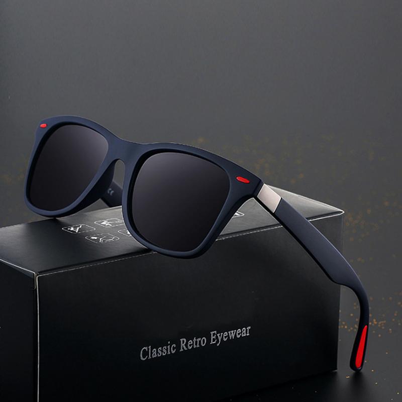 Men's Polarized Square Sunglasses Fashion Rice Nail Driver Glasses Riding Driving Sun Shade Sunglasses