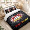 Custom Name Bedding Set 3 PiecesBayer Leverkusen Football Print Duvet Cover + 2 Pillowcases Soft Bed Decor