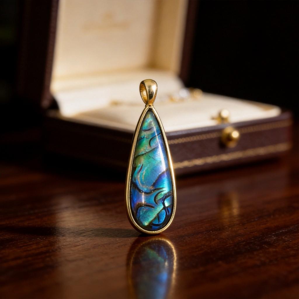Shell Bead Necklace With Water Drop Pendants For Jewelry Making Projects
