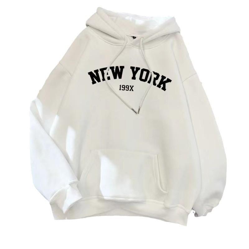 European and American new men's and women's clothing autumn and winter couples loose top fleece hoodie sweater