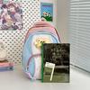 Student Schoolbag Women's Contrast Color Backpack Children's Backpack for Girls