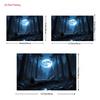 2D Full Moon Forest Banner, Dark Blue Night Woods with Fallen Tree