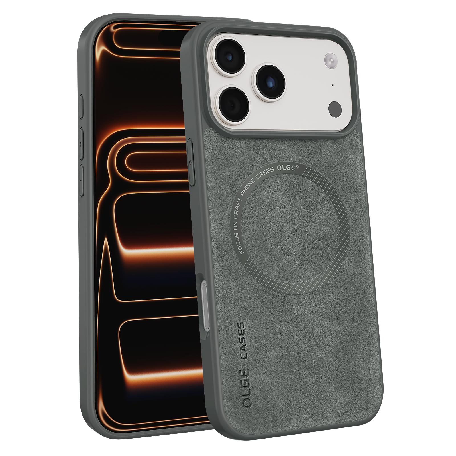 

Suede Leather For Magsafe Magnetic Case For iPhone 17 Air 16 15 14 13 12 11 Pro Max Wireless Charge Matte Skin Protective Cover iPhone 15 Pro Max
