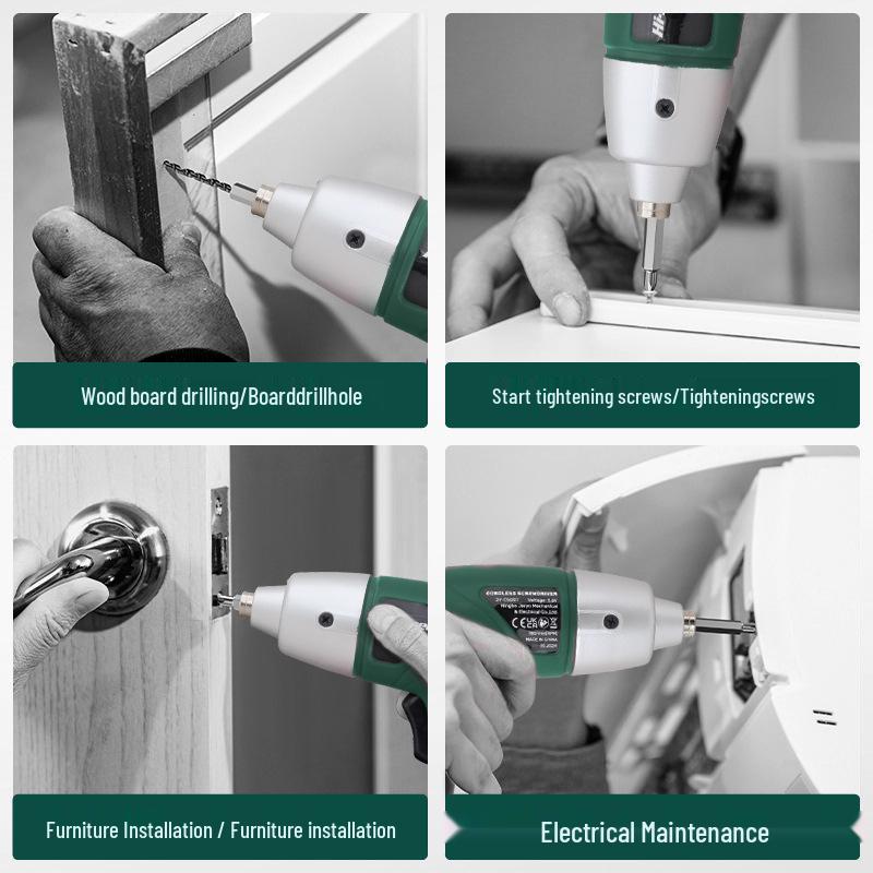 3.6V Electric Screwdriver Home Tool Set - Multifunctional Lithium Battery Gadget for Disassembly