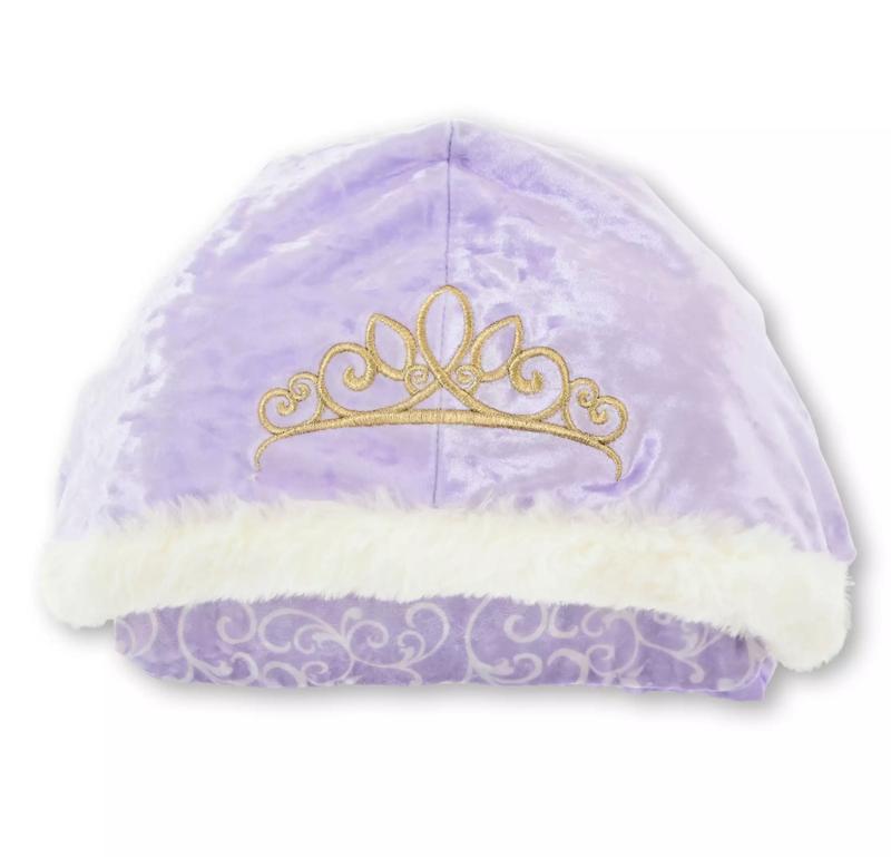 Disney Rapunzel & Pascal Kids' Cape with Hood and Tiara, Embroidered, Purple