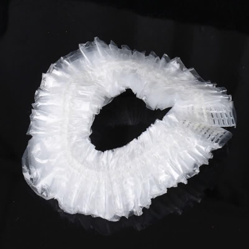 Disposable PE Waterproof Shower Caps (100-Pack)