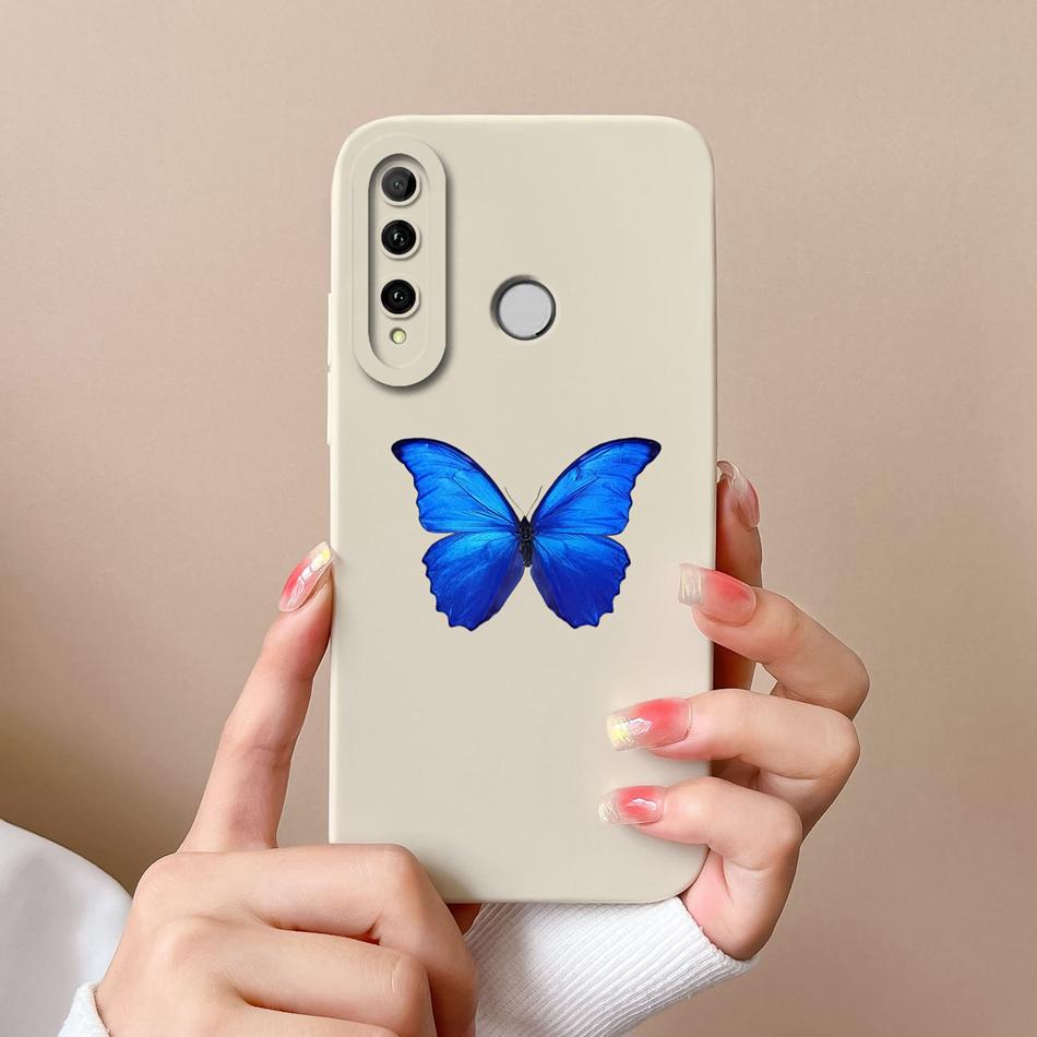 For Honor 10i Phone Case Butterfly Cat Soft Liquid Silicone Camera Protection Cover For Huawei Honor 10 i Model HRY-LX1T Fundas