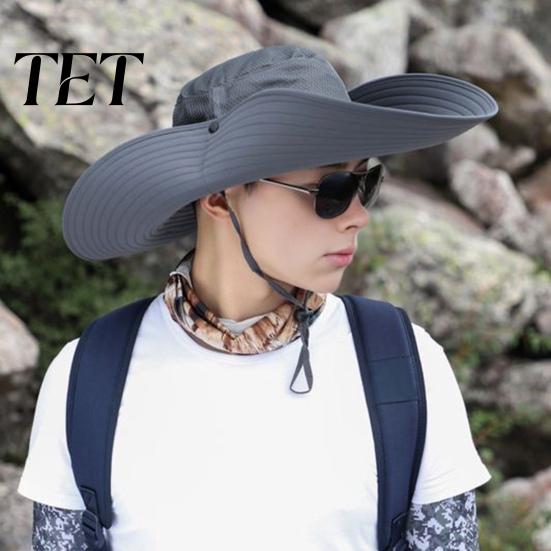 UV Protection Hiking Hat Sun for Men And Women, Breathable Wide Brim Fishing Korean Style Casual Cap Hat, Camping Outdoor Work Gardening