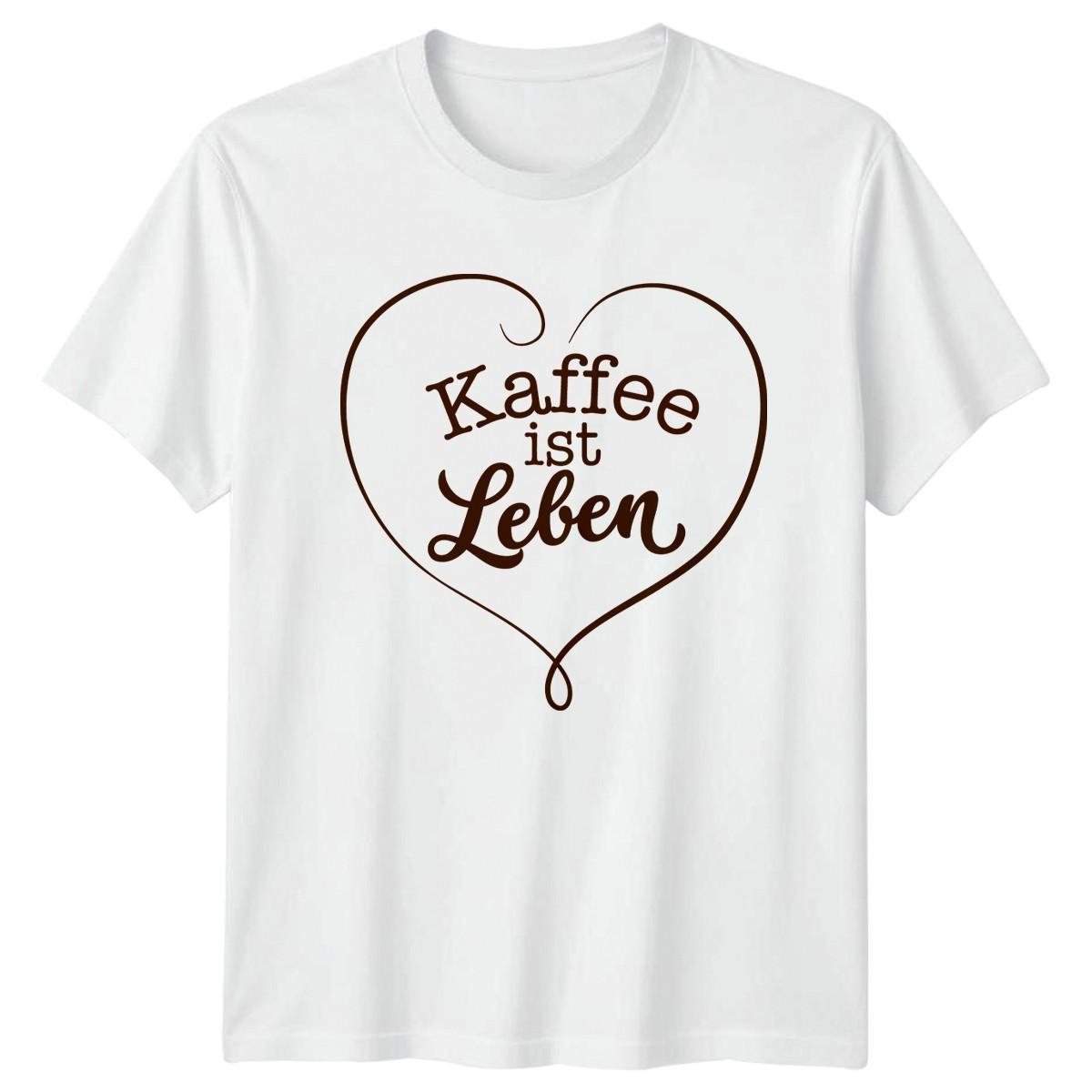 Kaffee Ist Leben T-Shirt German Coffee Sayings Coffee Birthday Gift For Him XXXL
