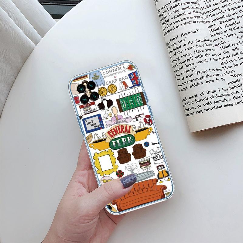 RP29 F-friends Transparent Phone Case for Motorola Moto G7 G8 G9 G84 G85 G73 G24 G15 Z2 Play Power Plus