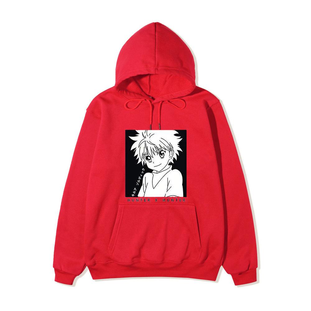 Hunter X Hunter Killua Zoldyck Japanese Anime Hoodie Sweatshirt Casual Unisex Autumn Winter Fleece Streetwear Tops