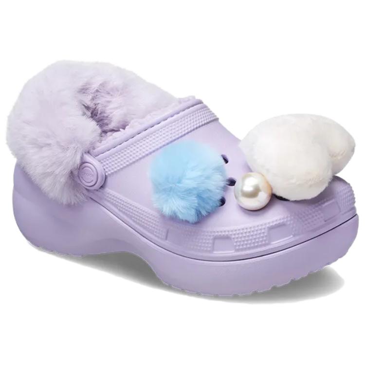 Crocs Crush Clog Dopamina Graffiti EVA Puf Niszowe Wszechstronne Buty z Dziurkami Unisex Żółto-Białe